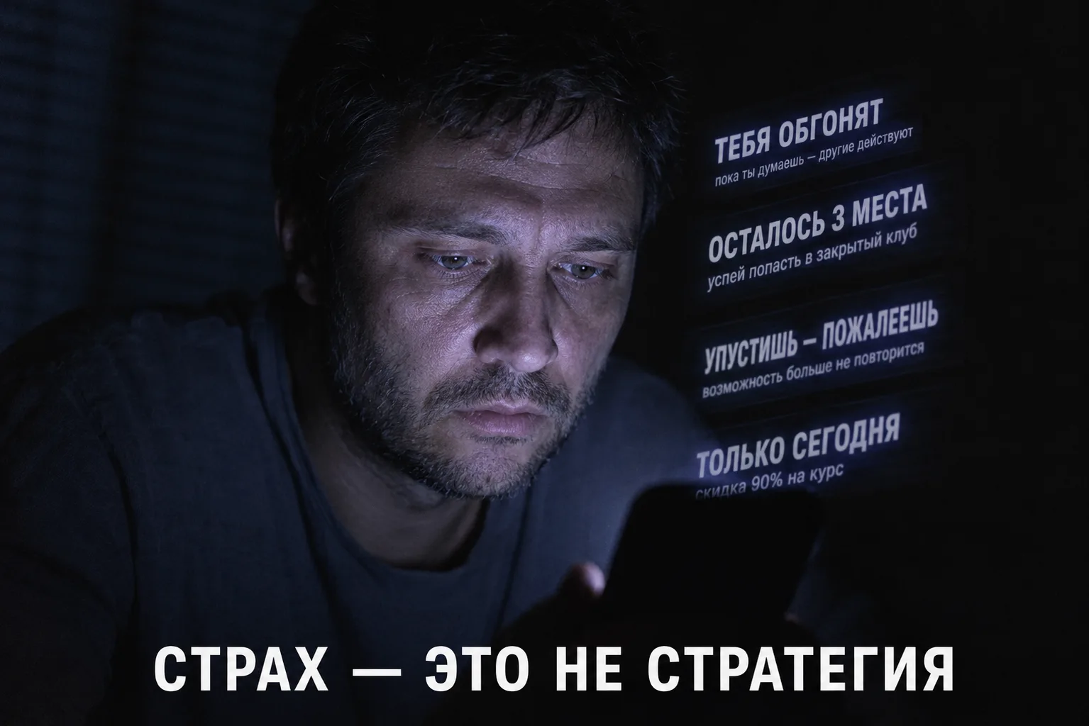 Каждый второй пост про ИИ построен на страхе: «не внедришь — тебя обгонят», «через год без нейросете
