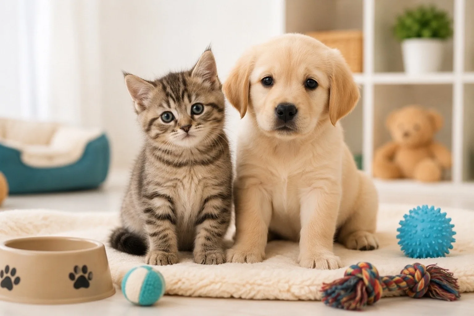 🐾 В вашем доме появился котёнок или щенок? Поздравляем с новым членом семьи! Но помните: первые дни