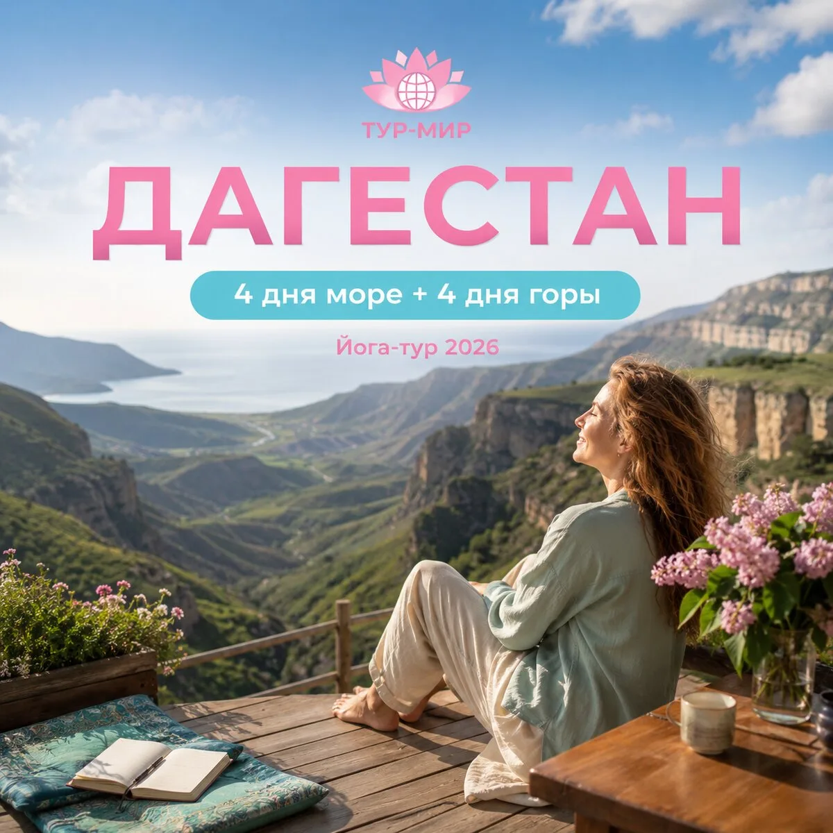 Йога в Дагестане: 4 дня море + 4 дня горы!

Не нужно выбирать между морем и горами — в этом туре буд