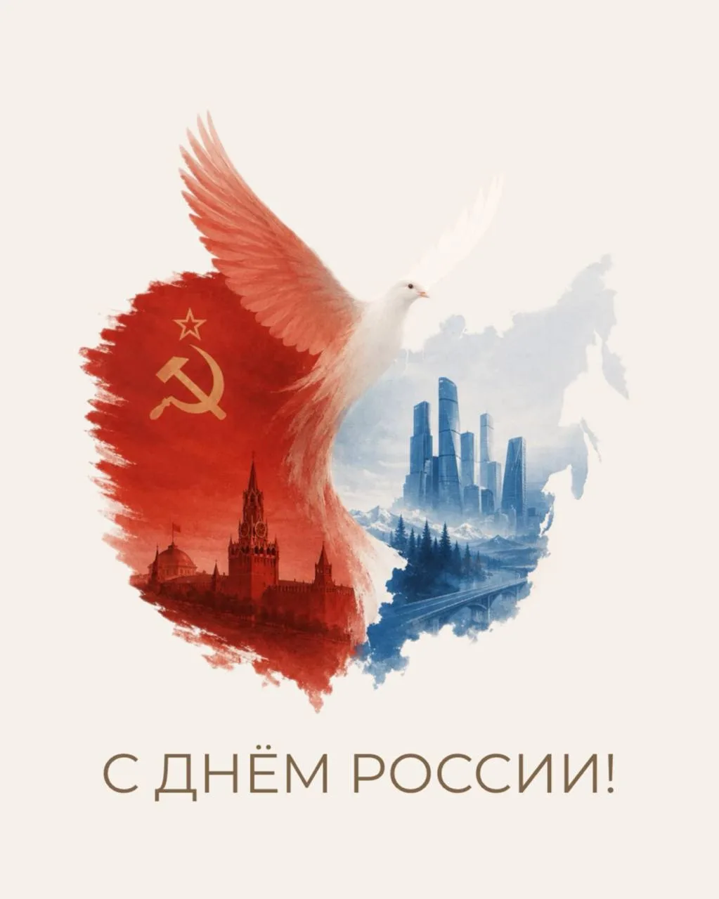 С Днём России! ❤️
Пусть в каждом регионе, в каждом городе, в каждой семье будет спокойно и уютно. Го