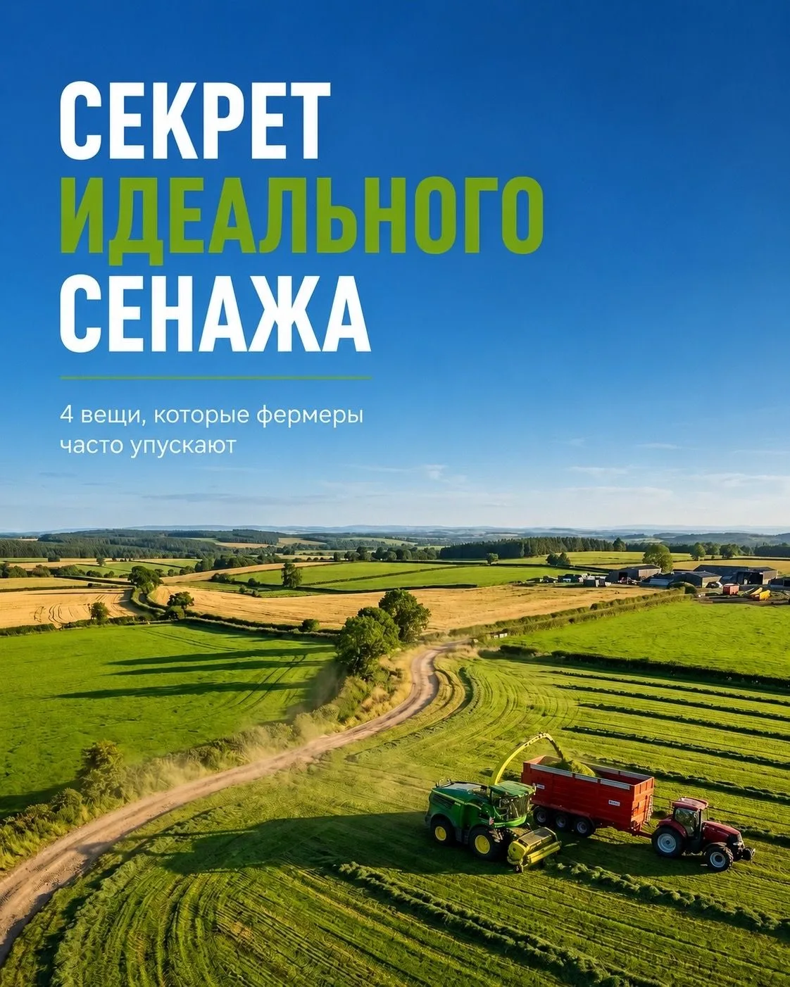 Ни один консервант не спасёт сенаж, если допустить ошибки на этапе заготовки
Есть 4 вещи, которые фе