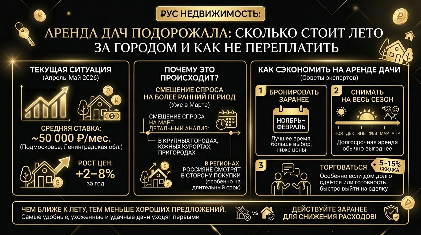 Аренда дач подорожала: сколько теперь стоит лето за городом и как не переплатить

С наступлением сез