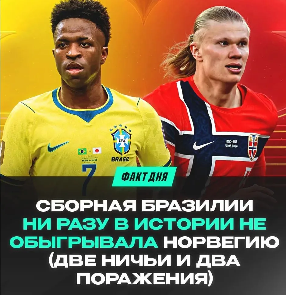 НОРВЕГИЯ – САМЫЙ СЛОЖНЫЙ СОПЕРНИК В ИСТОРИИ БРАЗИЛИИ

1997: 🇳🇴 4:2 🇧🇷
1998: 🇳🇴 1:1 🇧🇷
1998: 
