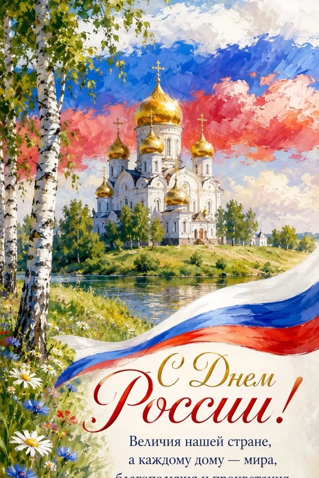 Дорогие родители, друзья, коллеги и наши маленькие россияне! 
Сегодня, 12 июня, мы отмечаем один из 
