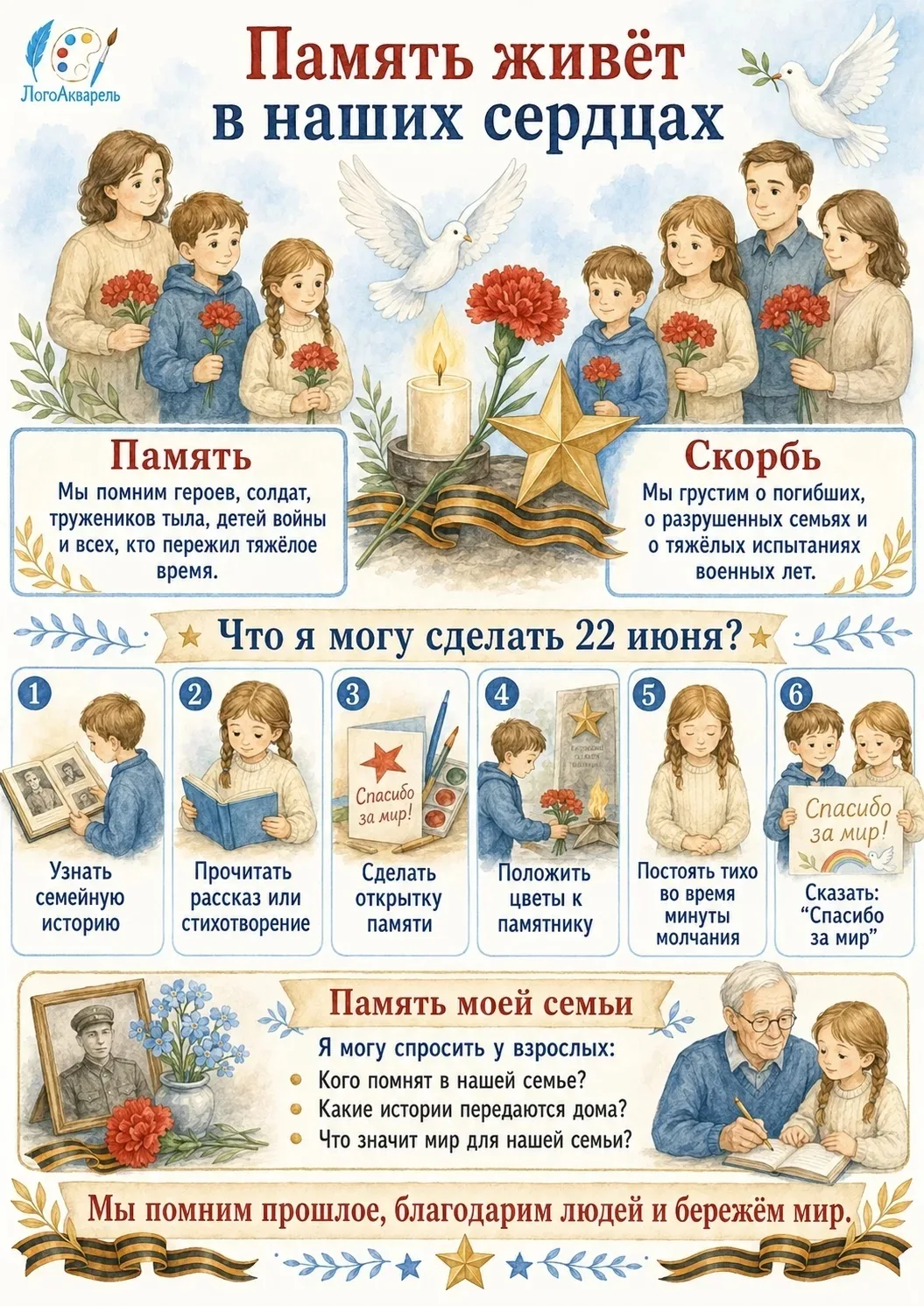 🕯 22 июня — День памяти и скорби

В этот день время будто замедляет ход. 22 июня 1941 года мирная ж