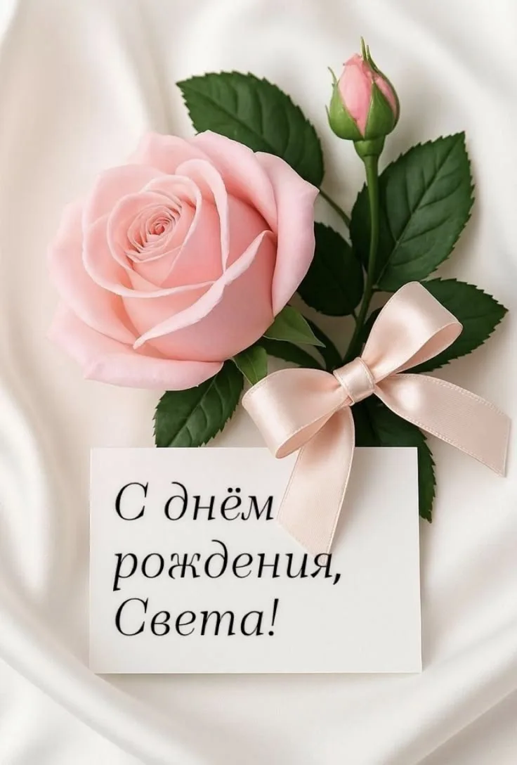 Светлана, с 46‑летием! Желаю, чтобы жизнь баловала тебя приятными сюрпризами, здоровье было крепким,