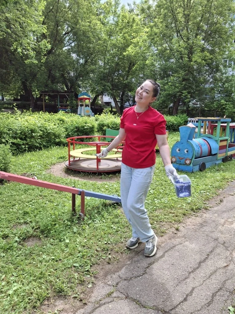 💖 Уважаемые родители группы «Капитошка», Благодарим Вас за помощь в «Трудовом десанте» — покраску и