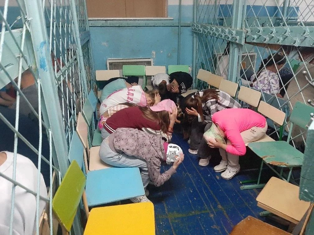 Вчера в пришкольном лагере «Чайка» Кореизской школы прошло тренировочное учение по эвакуации при воз