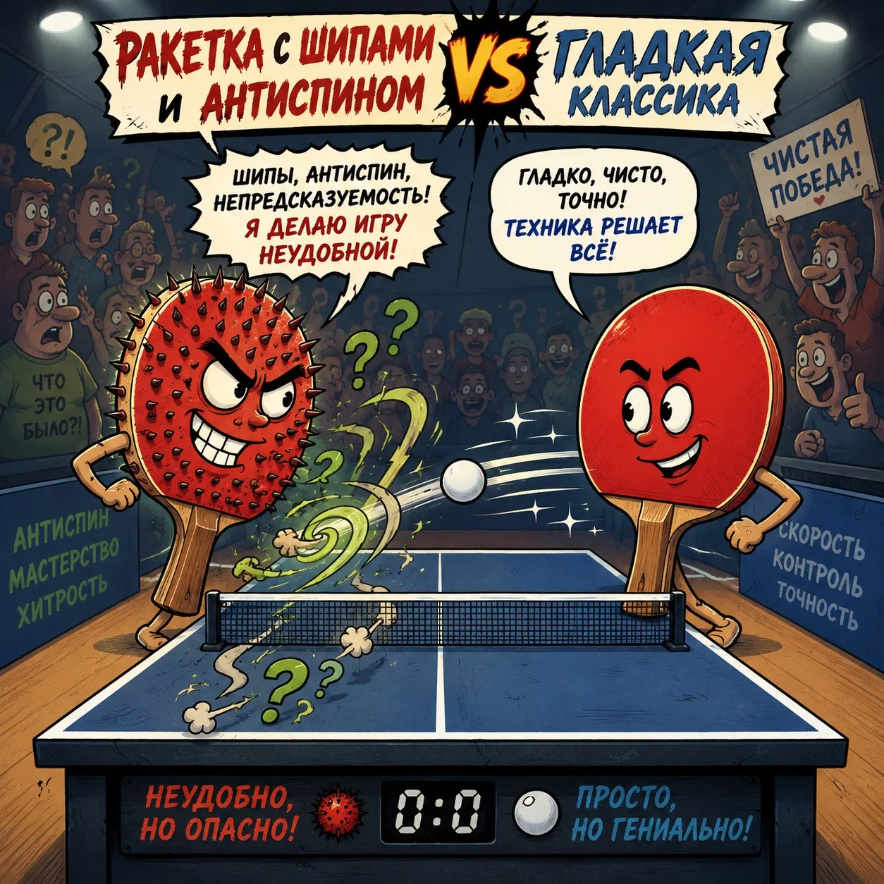 🏓 НЕ СПЕШИТЕ ПЕРЕХОДИТЬ НА ШИПЫ ИЛИ АНТИСПИН

🙍‍♂️Многие начинающие игроки считают, что шипы или а