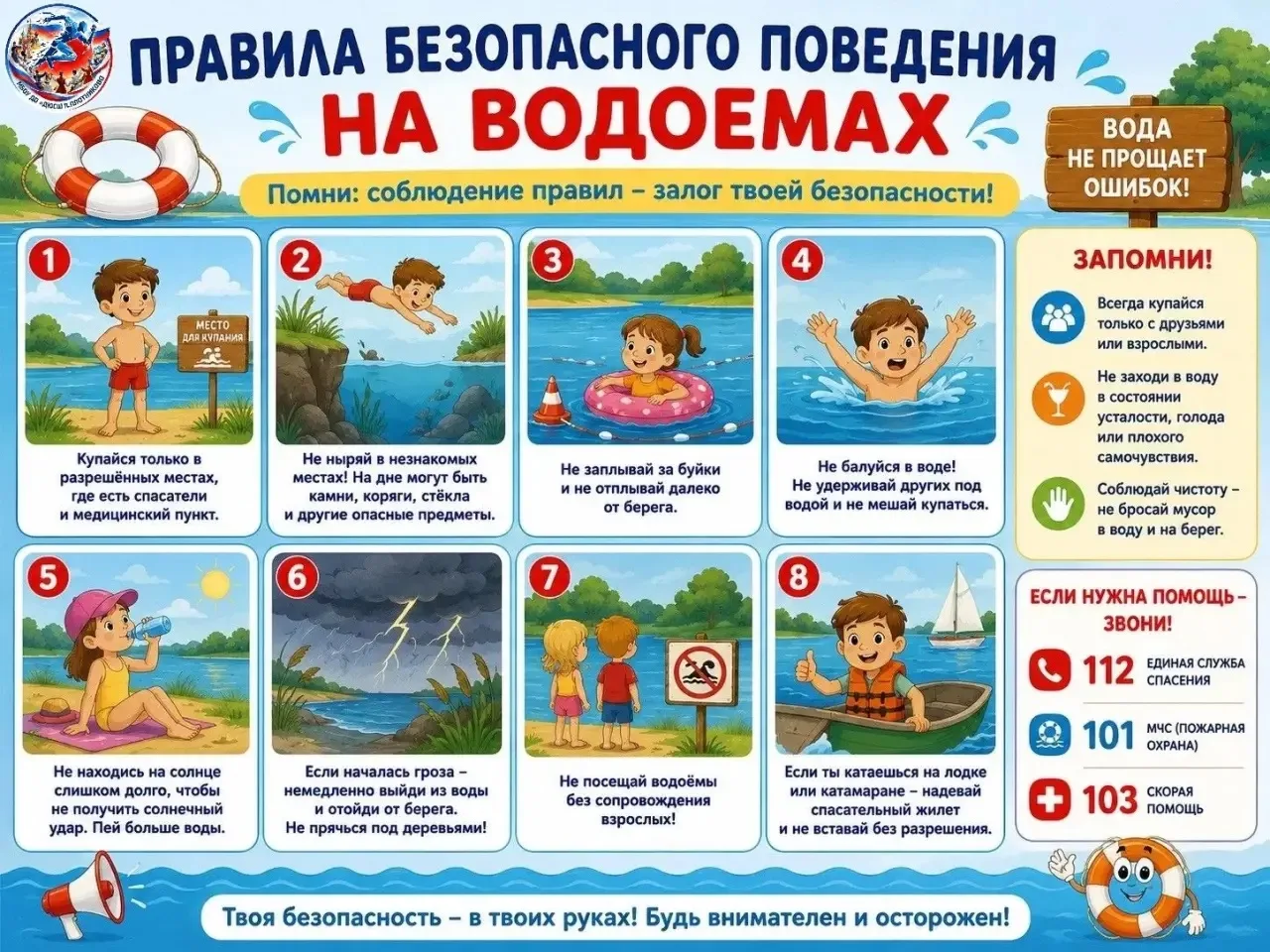 🏊БУДЬТЕ ОСТОРОЖНЫ НА ВОДОЁМАХ!