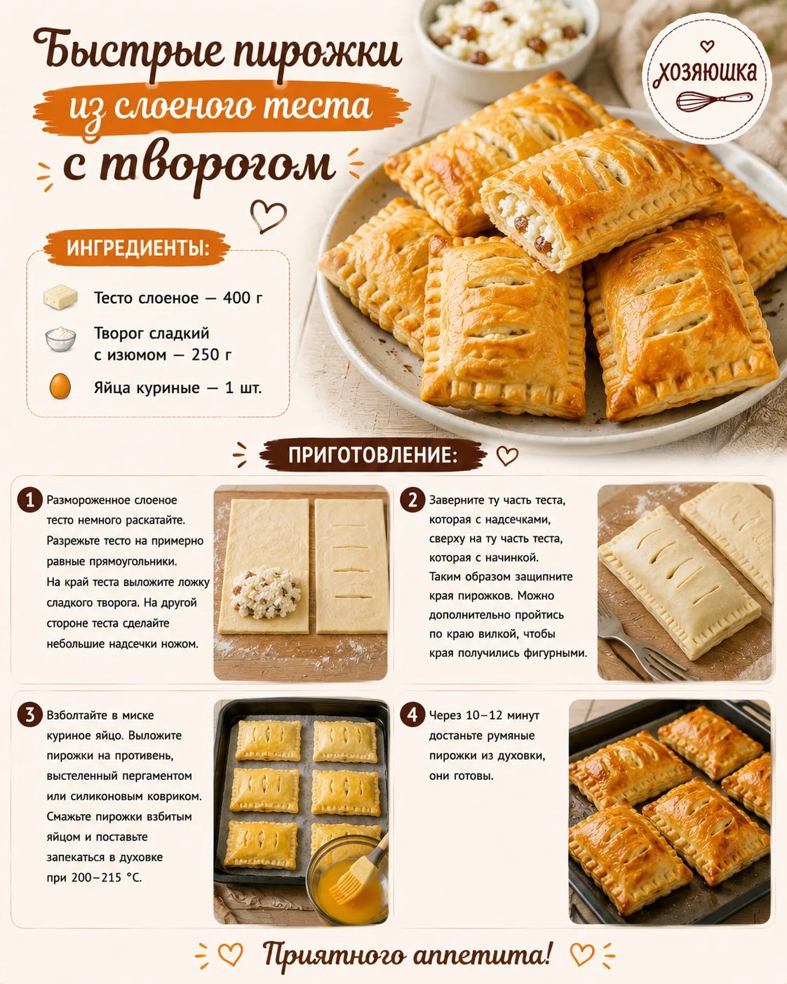 Оставьте любую реакцию 😊 Это лучшая благодарность для нас ❤️

Хозяюшка • Подписаться