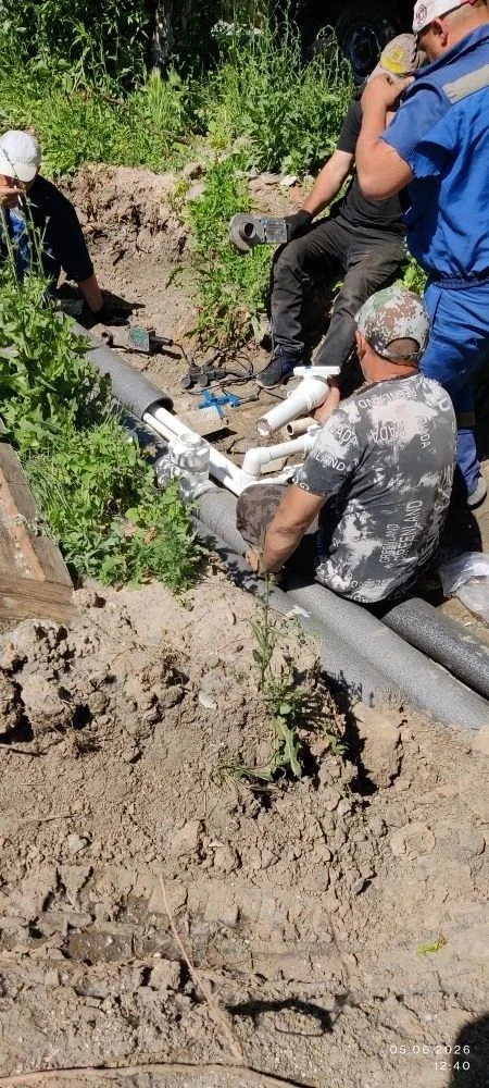 🏡🚜🚿Закончены запланированные работы по замене теплотрассы и ГВС на улице Совхозная, 2,4,6
Работы 