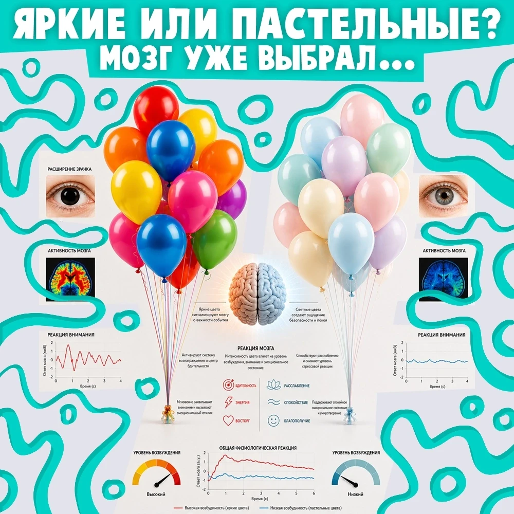 Почему шарики бывают «кричащими» — и это ок.

Есть люди, которые выбирают пастель. Спокойные, нежные