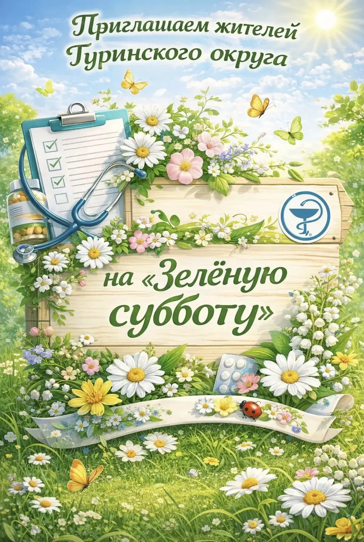 ☀️ «Зелёная суббота» — день для вашего здоровья!
Приглашаем пройти диспансеризацию 18 июля в поликли