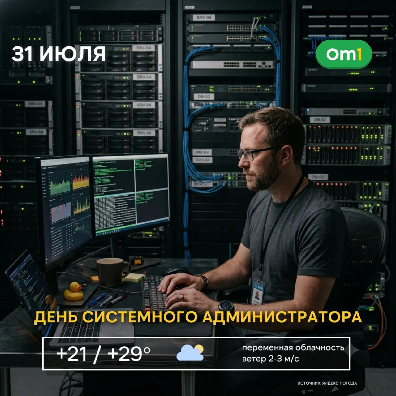 💻 С добрым утром, Новосибирск!

Сегодня — День системного администратора. Праздник тех, о ком часто