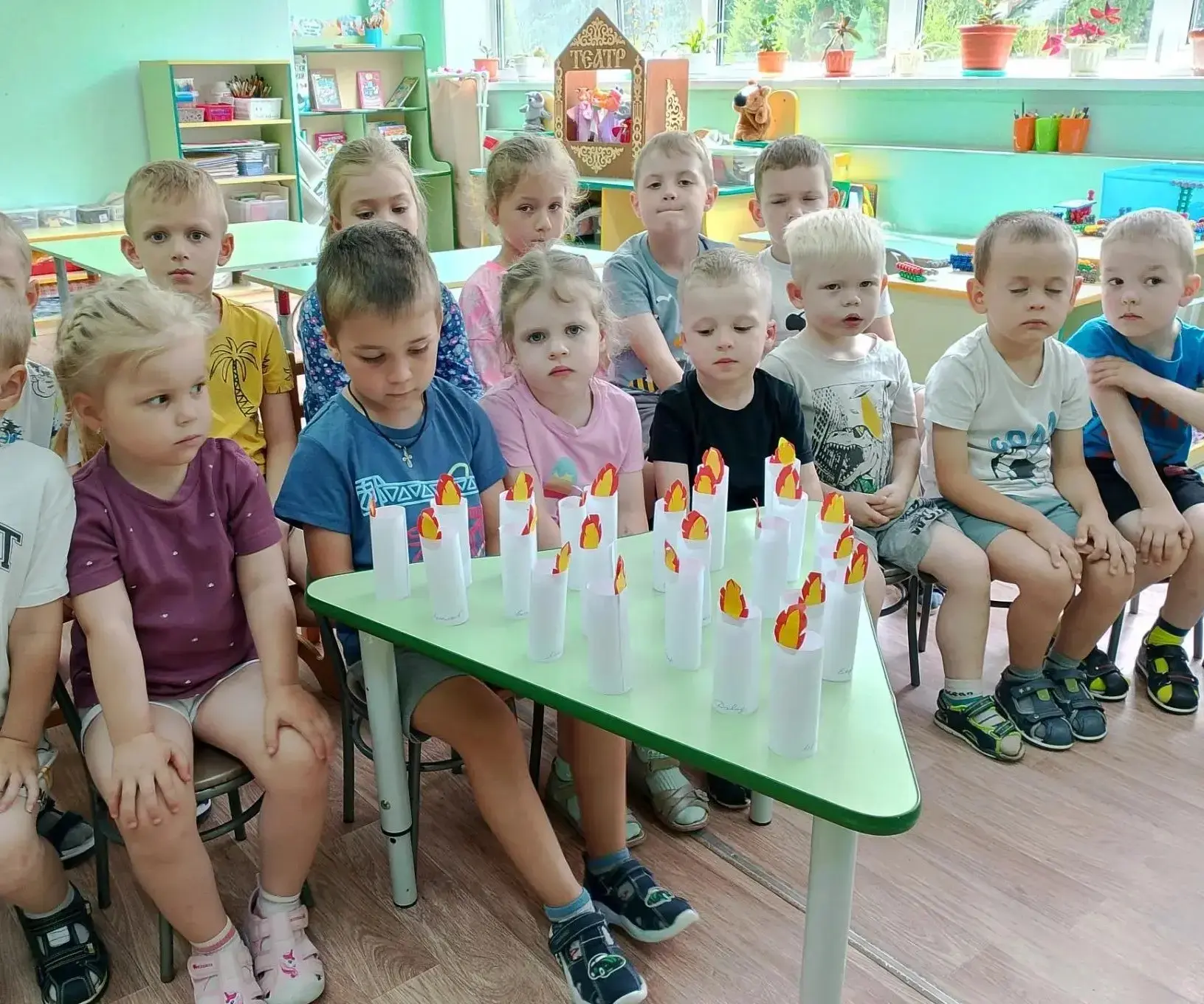 22 июня  в  группе "Колокольчики" детского сада "Светлячок" вместе с ребятами мы присоединились к Ак
