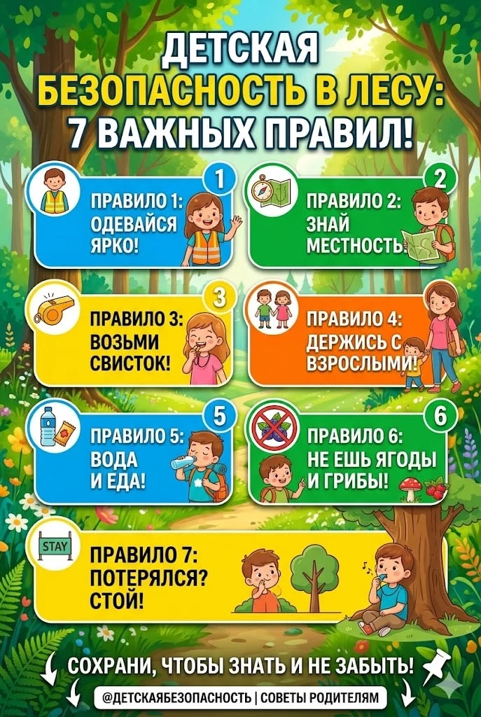 Сезон грибов и ягод в самом разгаре! А значит, самое время напомнить: лес — это здорово, но только е