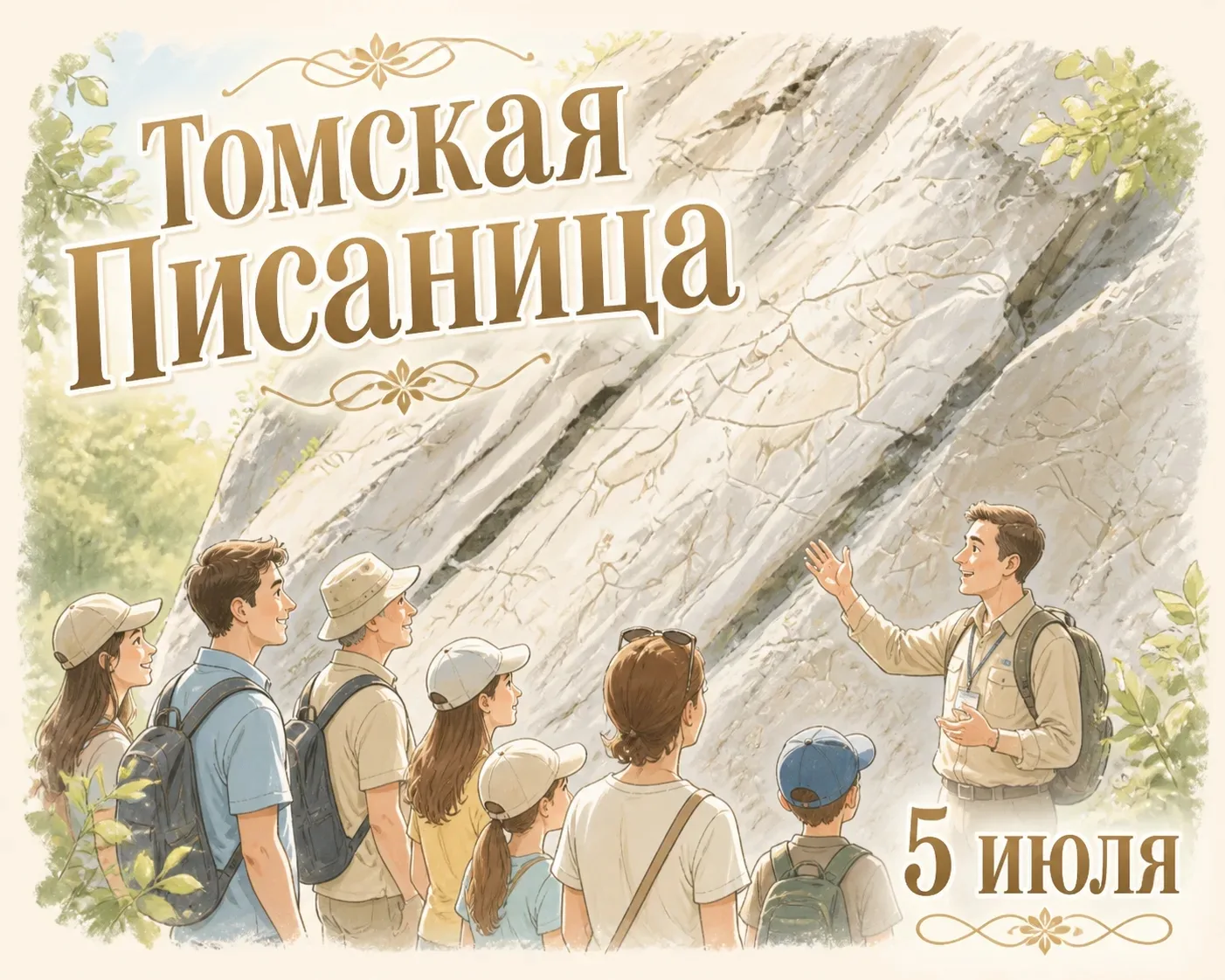 🌿 Июль зовёт в большое приключение! Открой тайны древних цивилизаций на «Томской Писанице»! ☀️✨

Пр