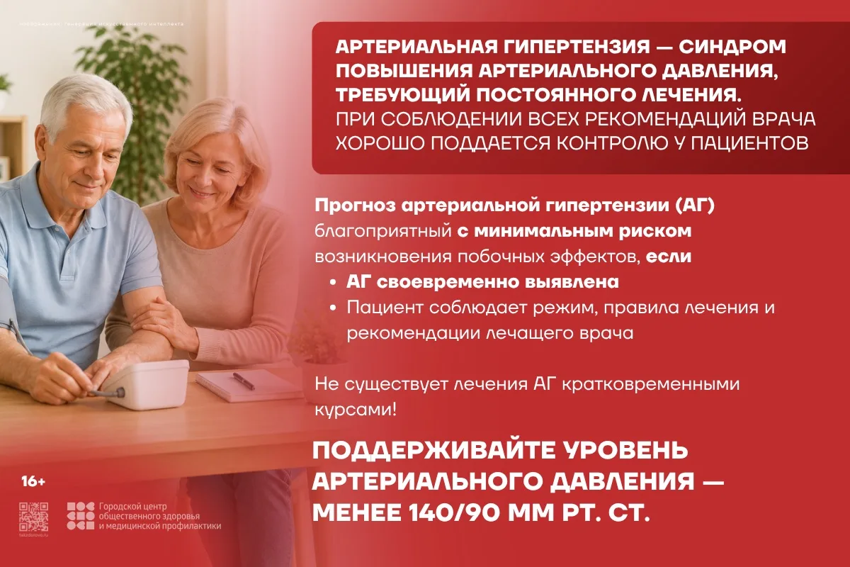 АРТЕРИАЛЬНАЯ ГИПЕРТЕНЗИЯ - СИНДРОМ ПОВЫШЕНИЯ АРТЕРИАЛЬНОГО ДАВЛЕНИЯ, ТРЕБУЮЩИИ ПОСТОЯННОГО ЛЕЧЕНИЯ.
