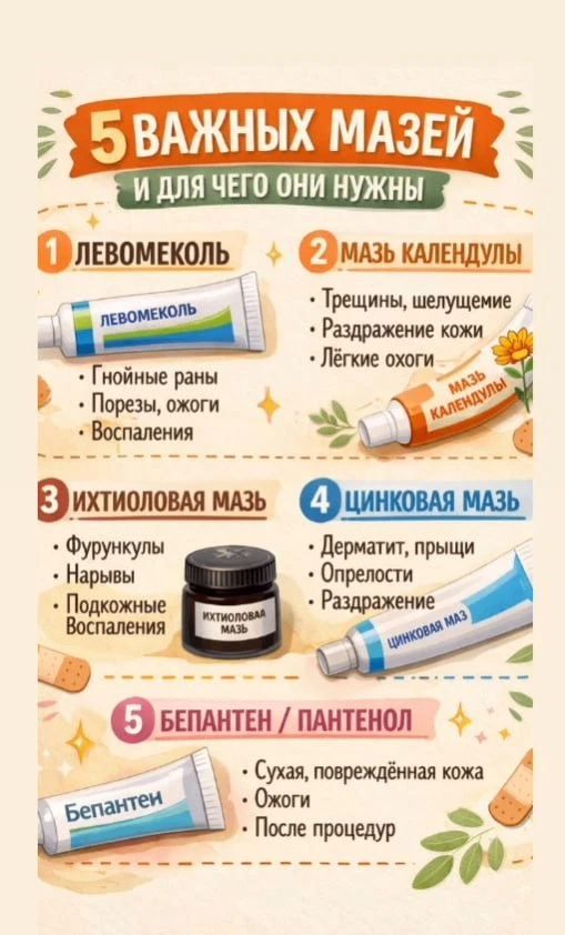 👍 Вот 5 популярных мазей и для чего каждая применяется

Современная Хозяйка ✨