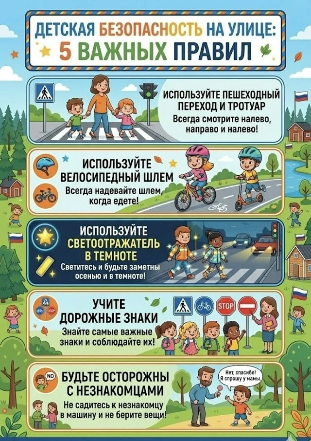 Детская безопасность на улице ⚠🌳