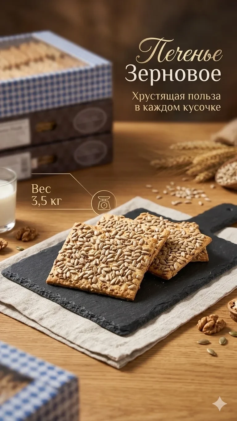 Карамельная кукуруза (печенье)
— розница — 541 ₽/кг
— мелкий опт (упаковка 2 кг) — 498 ₽/кг