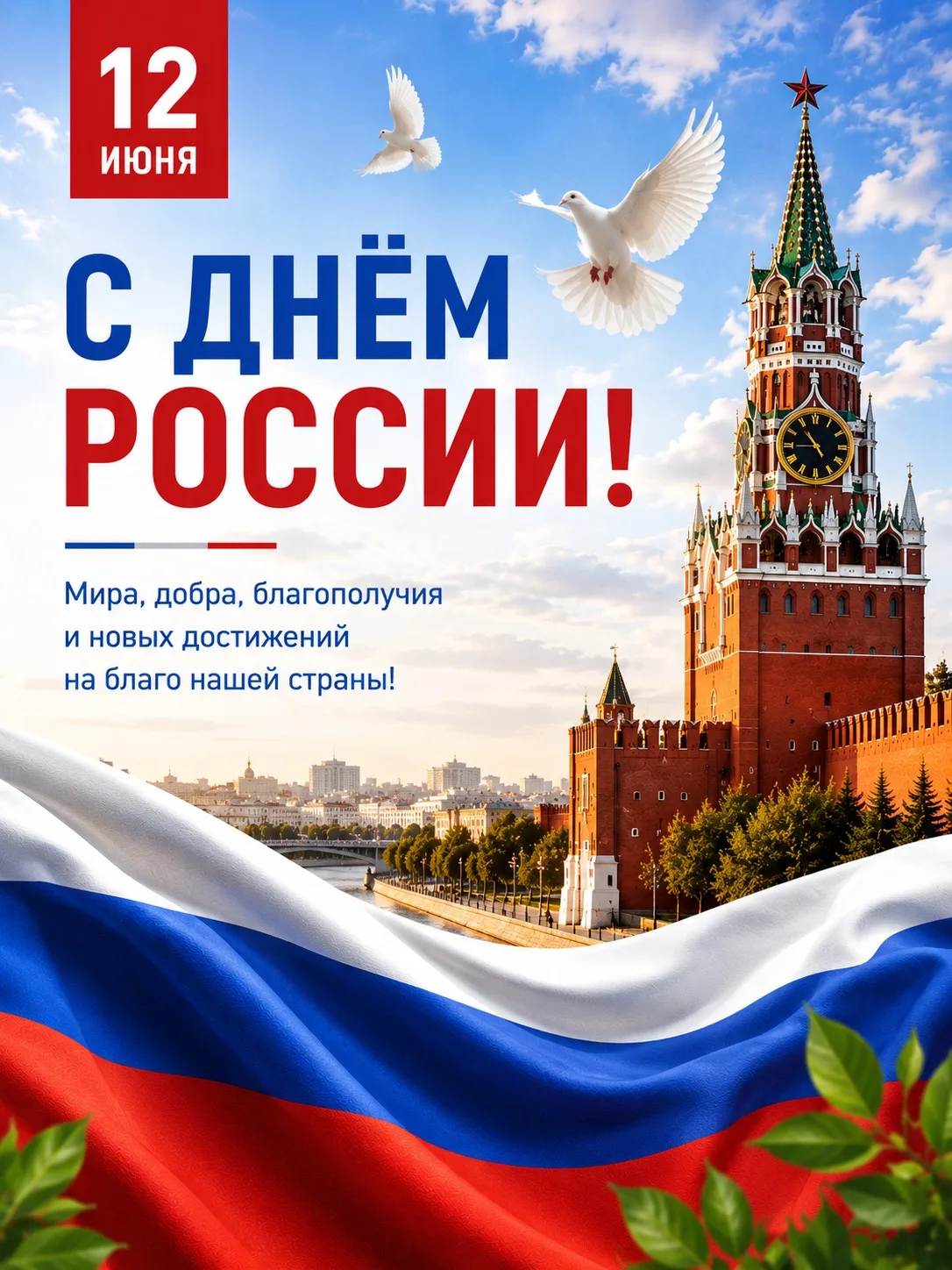 🇷🇺 С Днём России!

12 июня мы отмечаем праздник, который объединяет всех граждан нашей страны — Де
