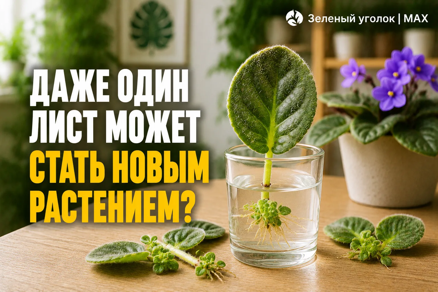 🍃 ДАЖЕ ОДИН ЛИСТ МОЖЕТ СТАТЬ НОВЫМ РАСТЕНИЕМ?

У некоторых видов это удивительная особенность.

На 