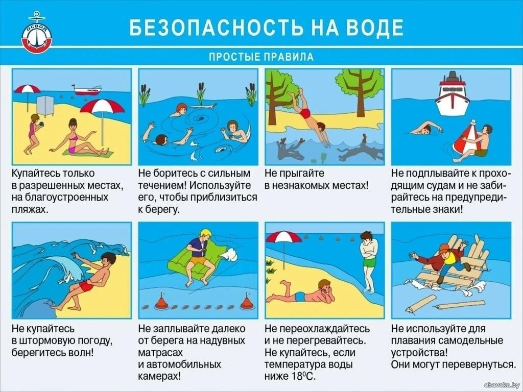 ❗БЕЗОПАСНОСТЬ НА ВОДНЫХ ОБЪЕКТАХ❗
🔖ВНИМАНИЕ❗Правила безопасности на водных объектах в летний период