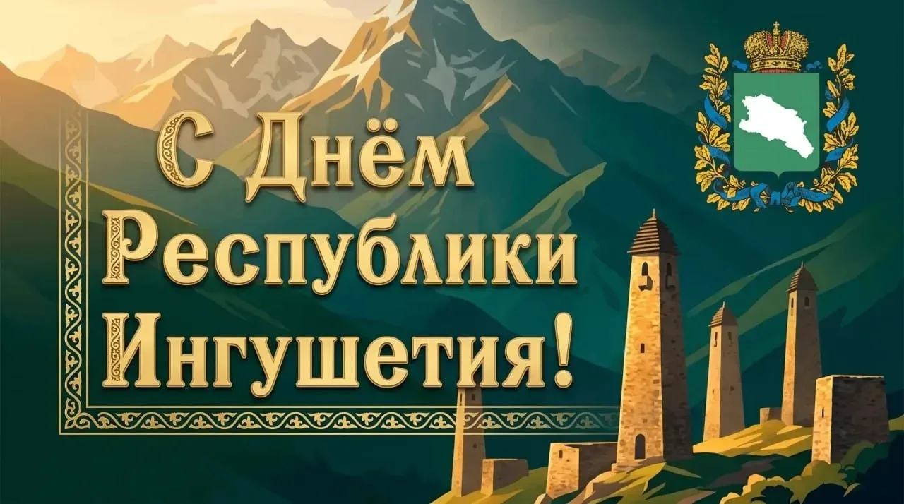 ✨С Днём рождения, Ингушетия! Сердечно поздравляем Республику с этим знаменательным днём!💥

Ингушети