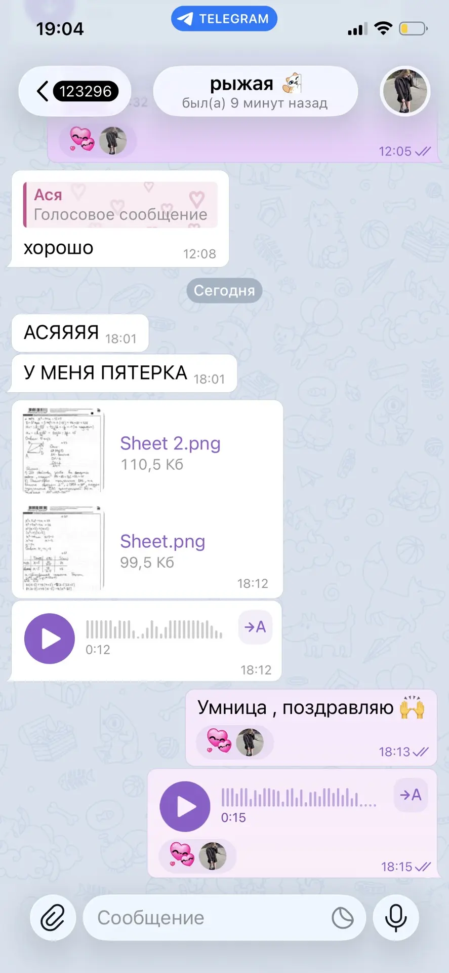 Хорошими новостями поделюсь с вами сутра.
Вчера 2 мои пташки сдали огэ на 5♥️ так что. Не только кан