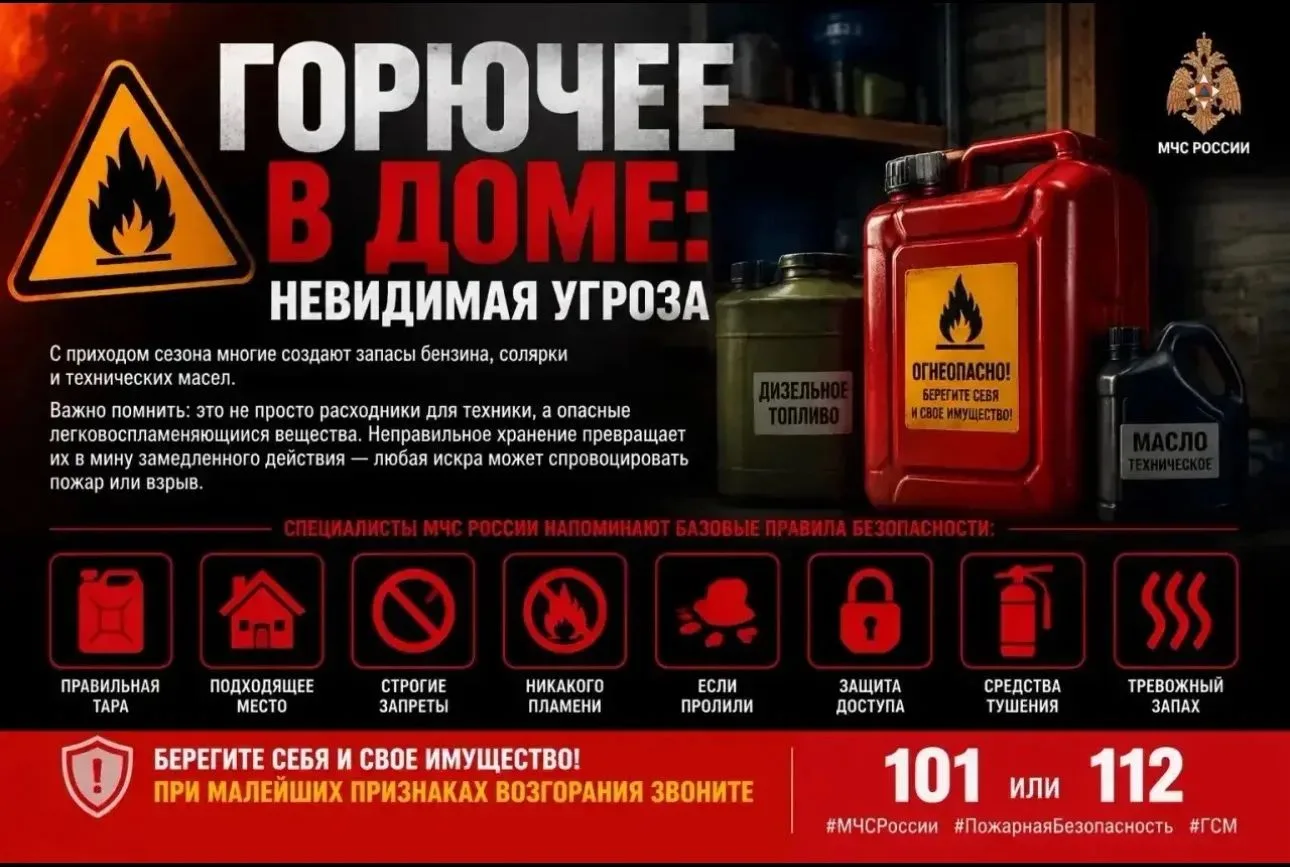 ⛽ Горючее в доме: невидимая угроза

С приходом сезона многие создают запасы бензина, солярки и техни