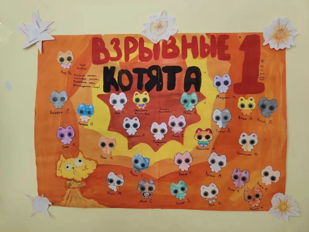 🎉 В нашем пришкольном лагере кипит жизнь — отряды придумали свои крутые названия! Пора познакомитьс