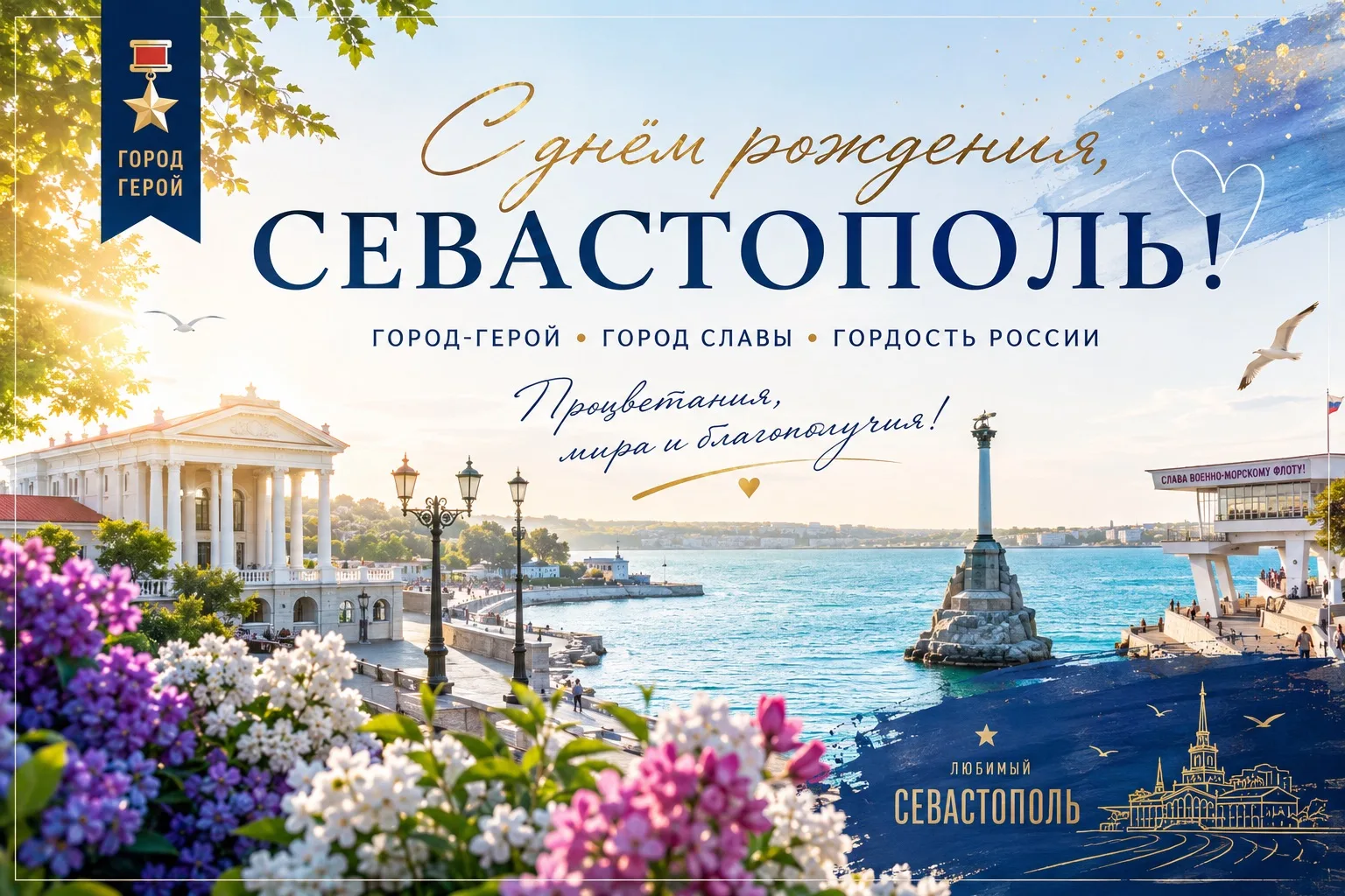 С днём рождения, Севастополь!

У каждого из нас есть свои особенные места в этом городе. Любимая наб