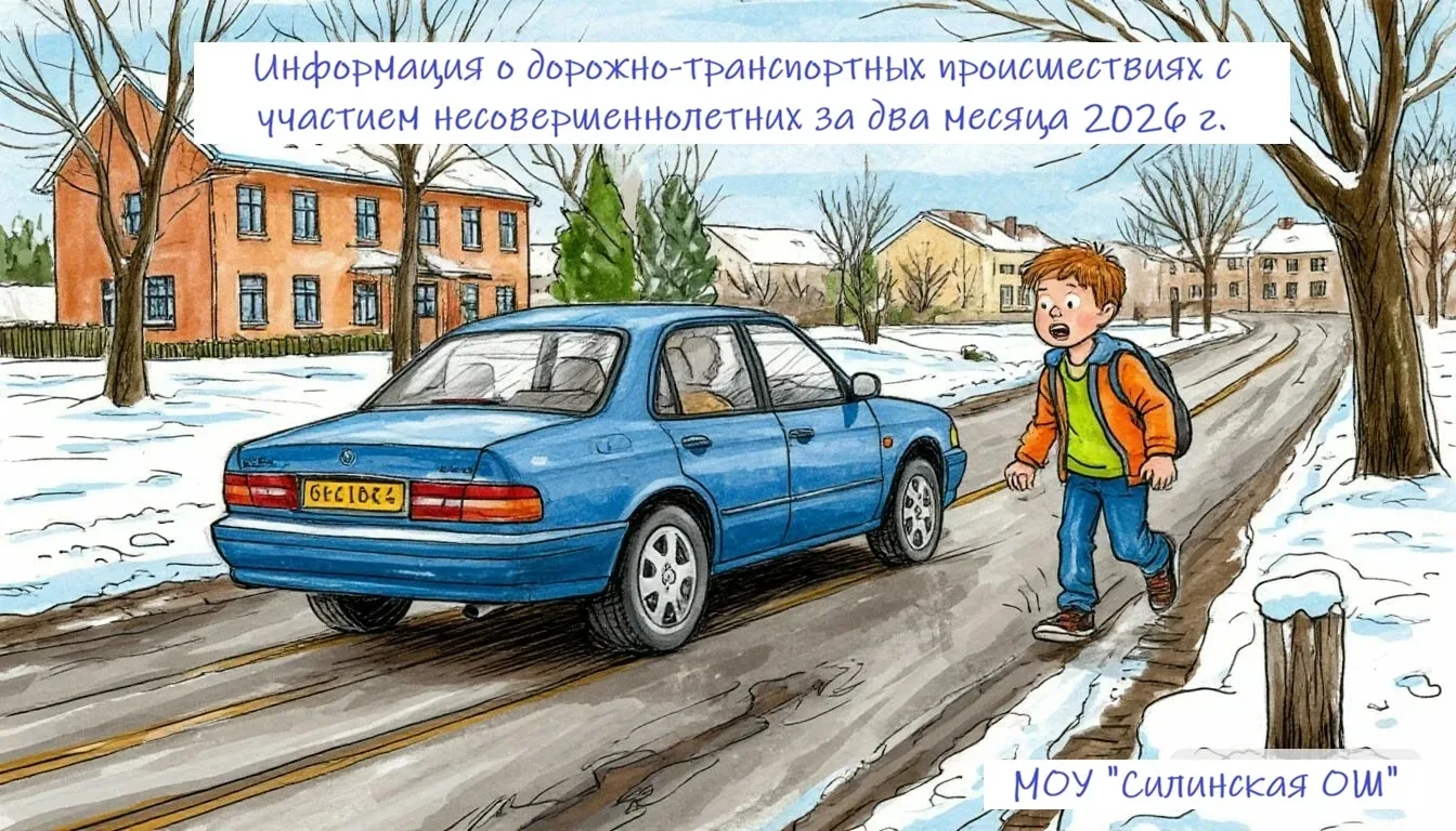 🚦Информация о дорожно-транспортных происшествиях с участием несовершеннолетних за два месяца 2026 г