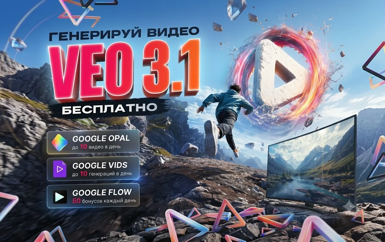 🚨Ищете, где протестировать новую Veo 3.1 без VPN, карт и платных подписок? Google оставил несколько