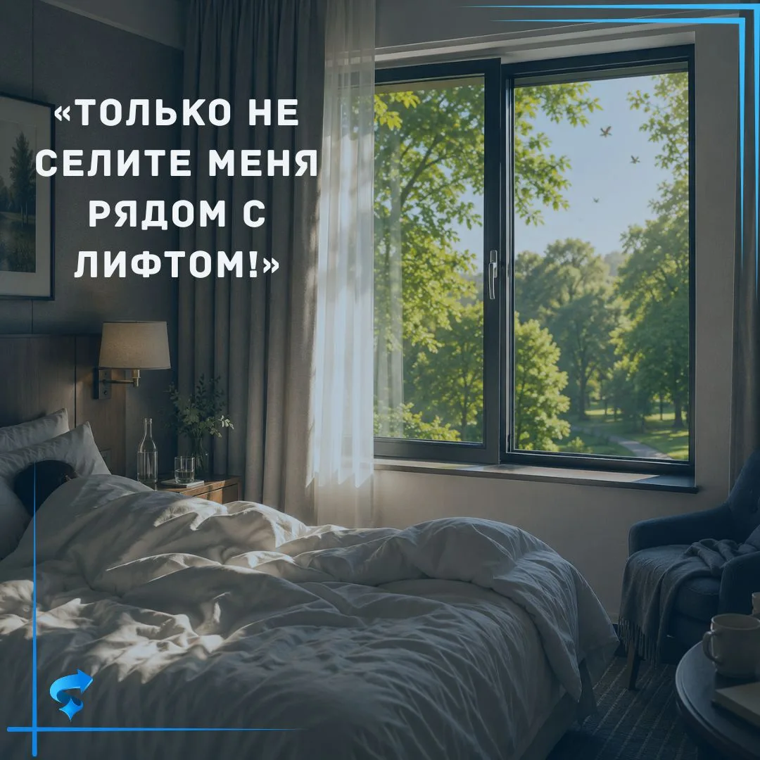 «Только не селите меня рядом с лифтом!»

Однажды гость при бронировании очень настойчиво просил:

— 