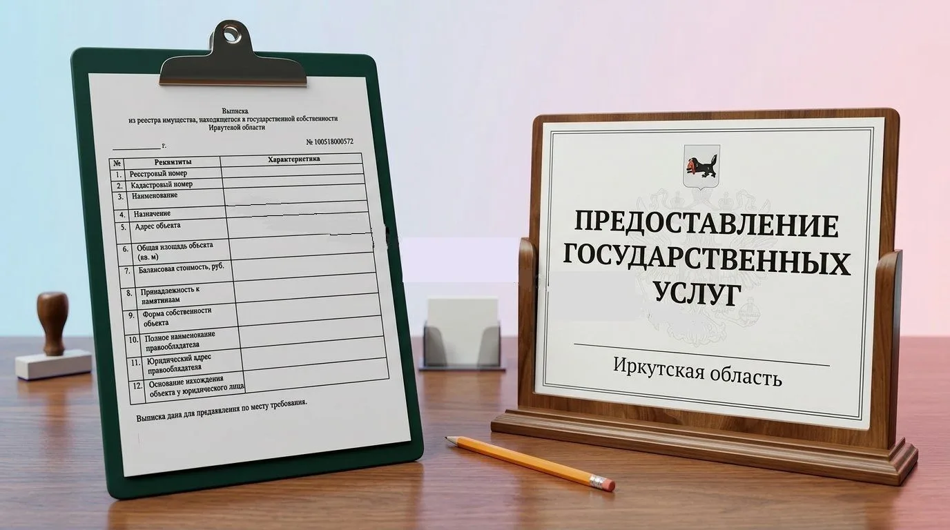 Выписка из реестра имущества, находящегося в государственной собственности Иркутской области – это о