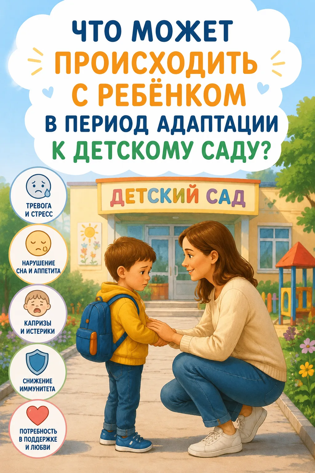Продолжаем разговор об адаптации 👇

В прошлый раз мы говорили о том, как помочь ребёнку привыкнуть 