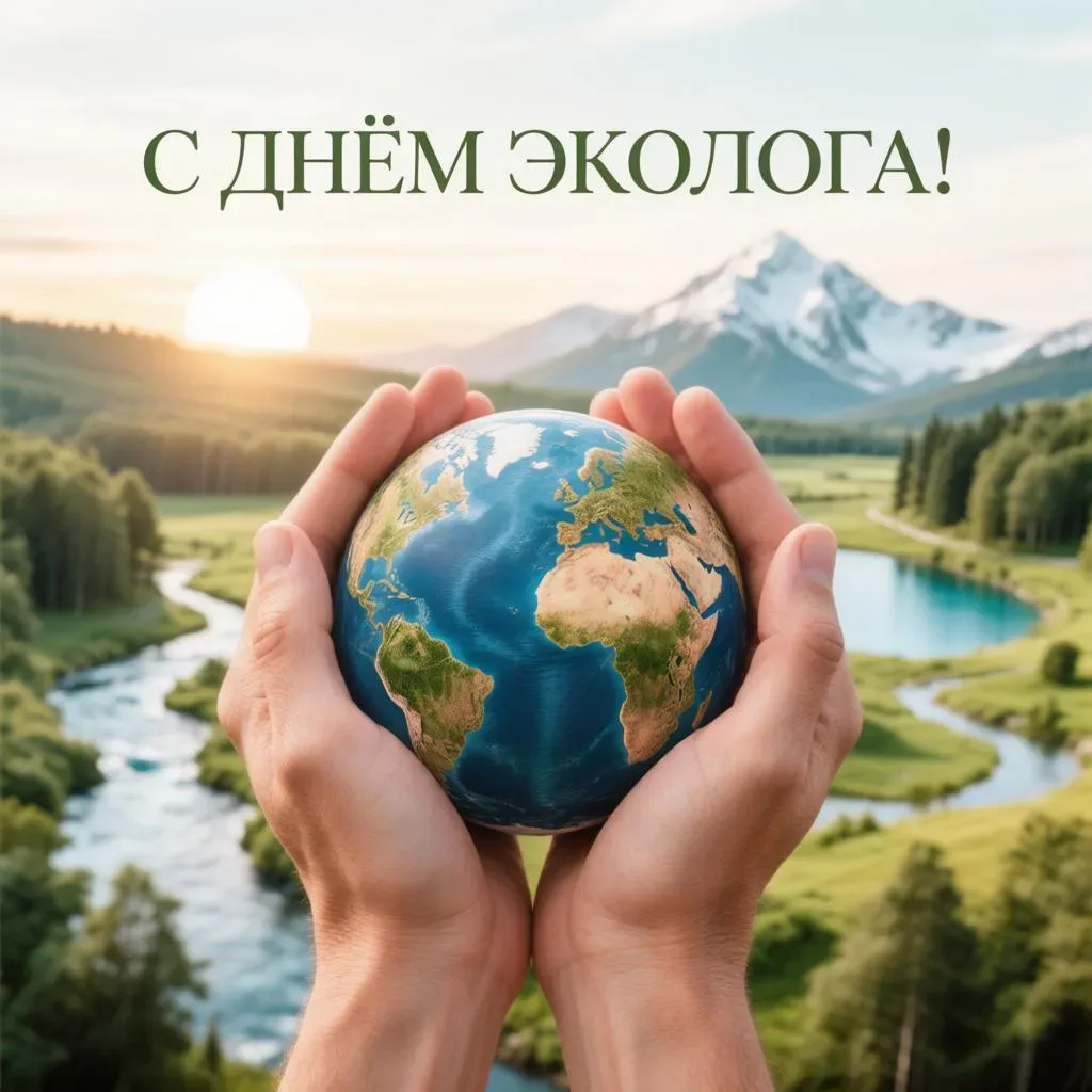 Дорогие коллеги! Поздравляем с праздником — Днём эколога! Наш общий труд — это вклад в чистое небо, 