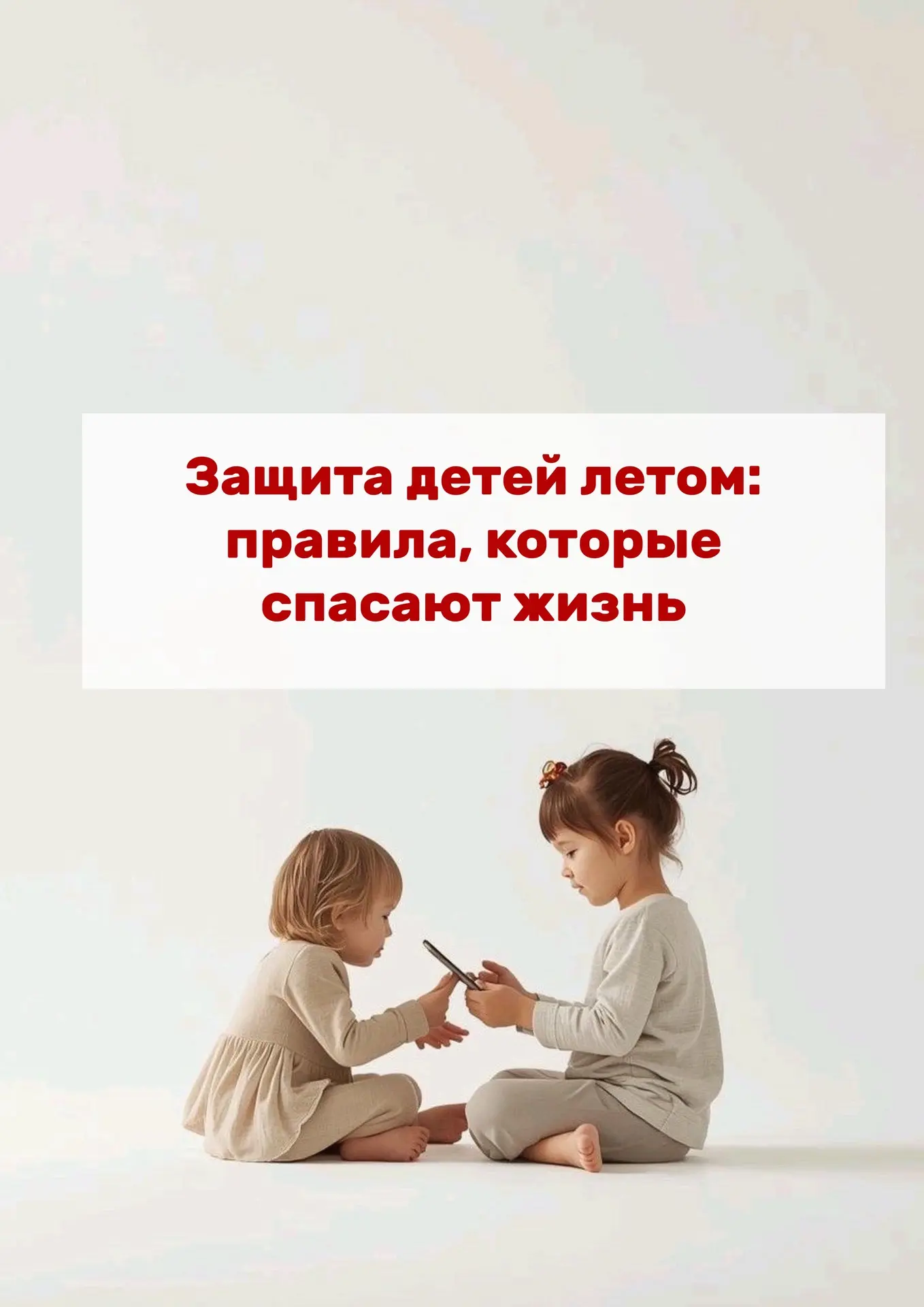 Дорогие родители, в День защиты детей мы хотим напомнить, что самые тяжелые происшествия случаются в