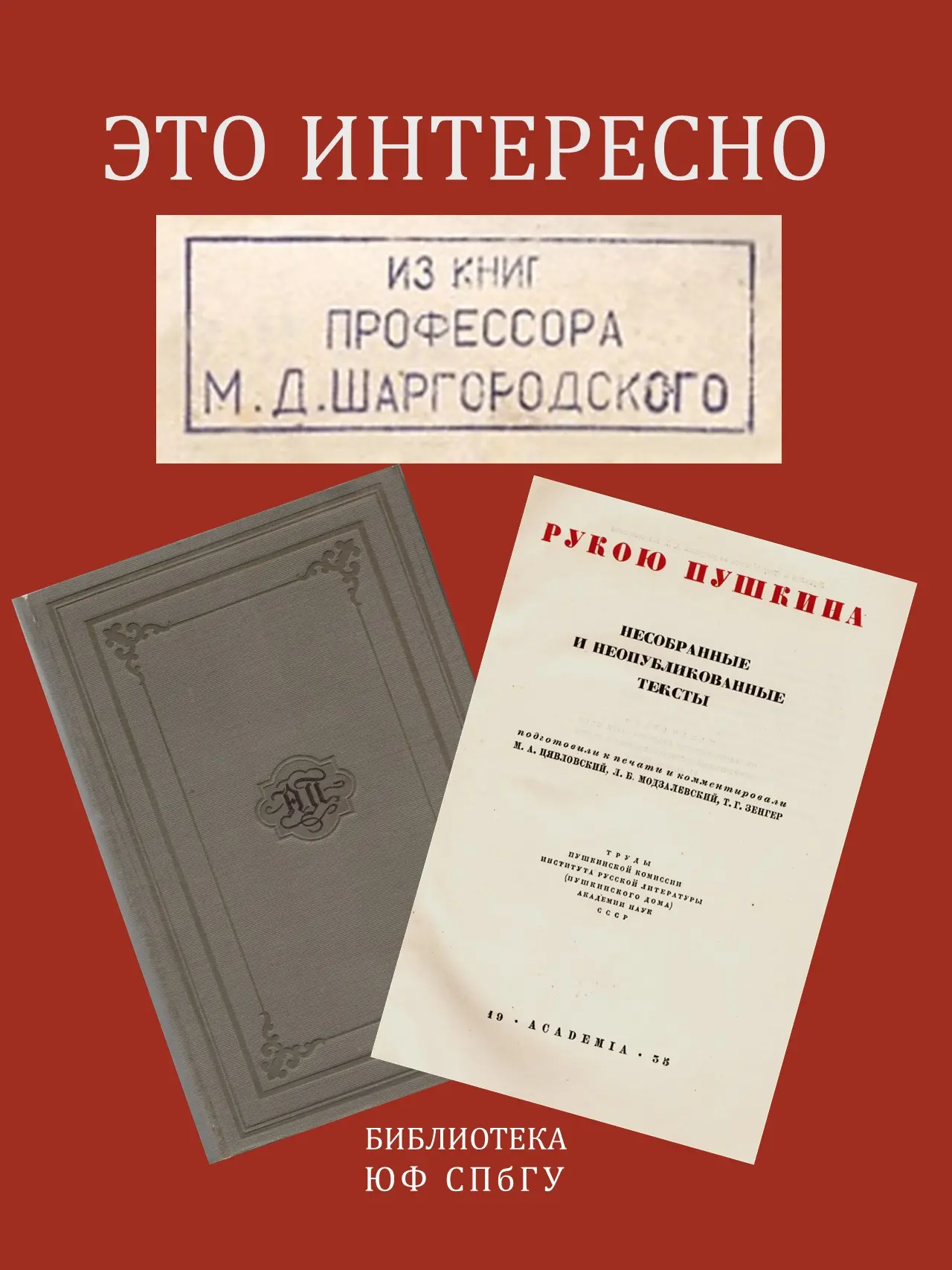 Накануне Пушкинского дня поговорим о правовых документах великого поэта

Среди книг профессора-крими