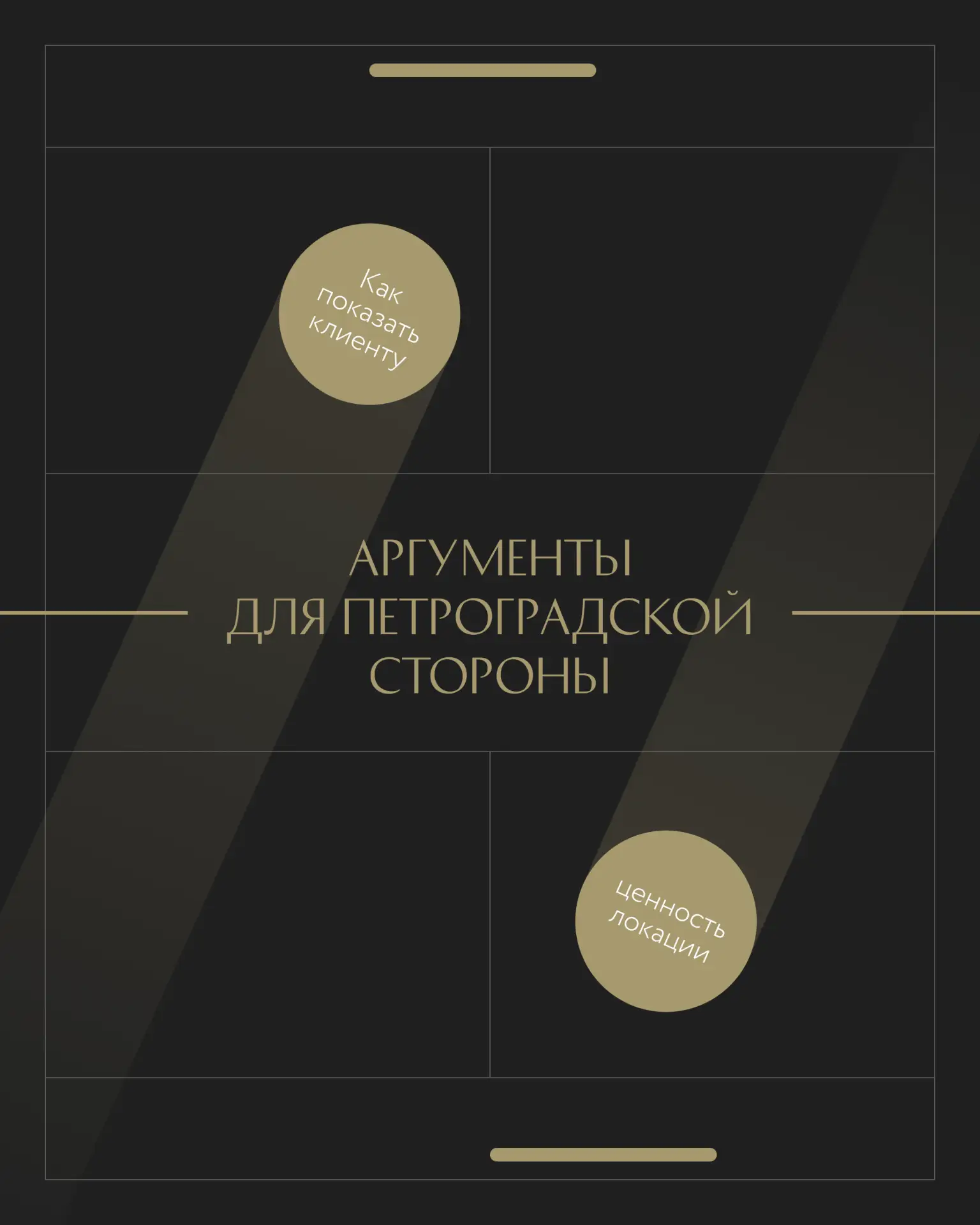 Как раскрыть ценность локации для клиента

Даже у премиальных покупателей Петроградская сторона може