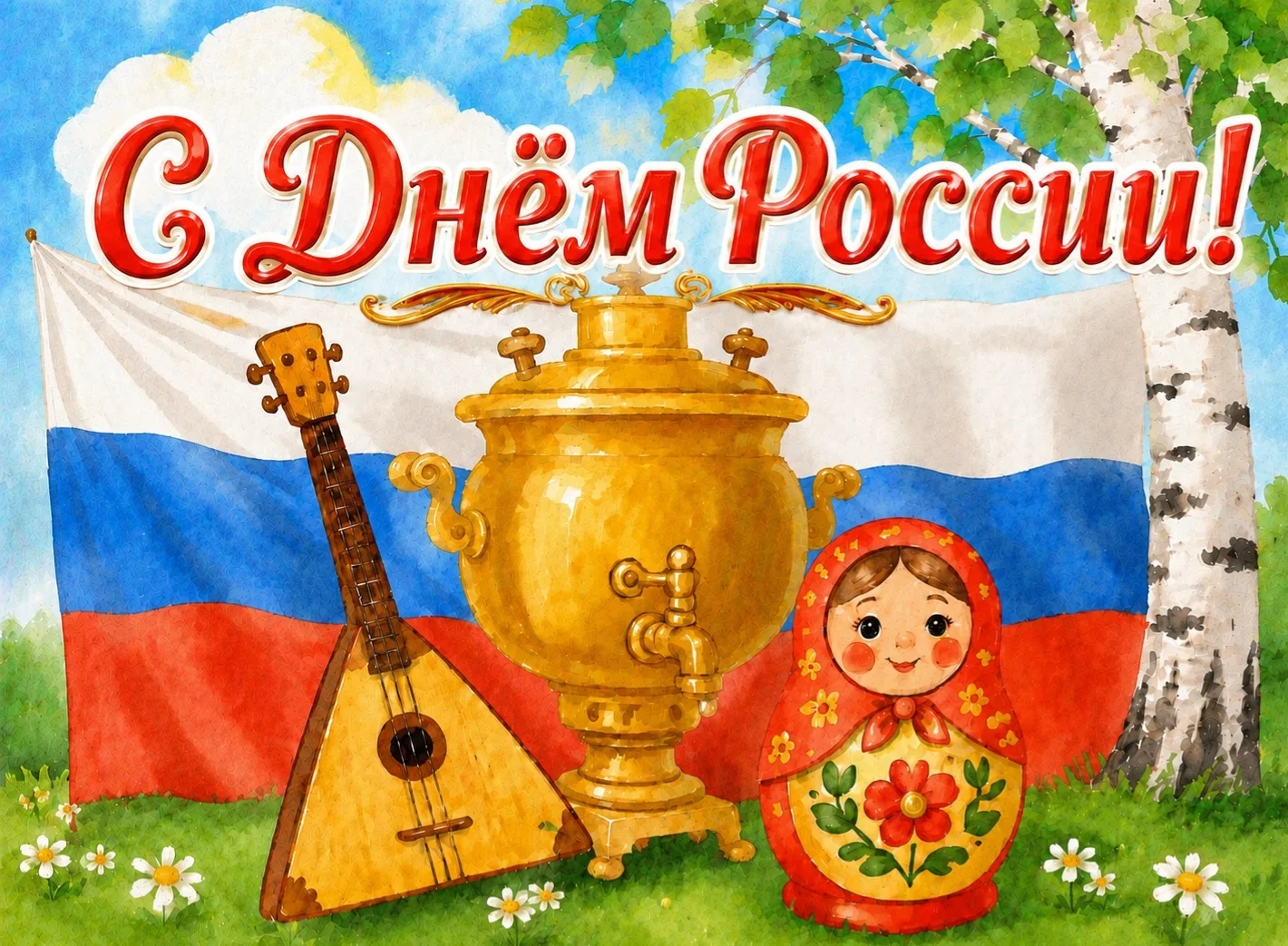 ️️ ☀ С Днём России! ☀️
🇷🇺 С праздником! 🇷🇺