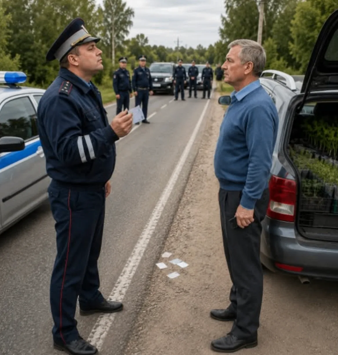 Инспектор растоптал права пенсионера. Через час подъехали люди в штатском...

Инспектор Савельев выб