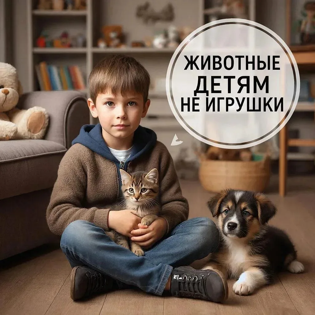 🐾 Питомец — не игрушка: как объяснить это ребёнку?

Дети часто воспринимают домашних животных как ж