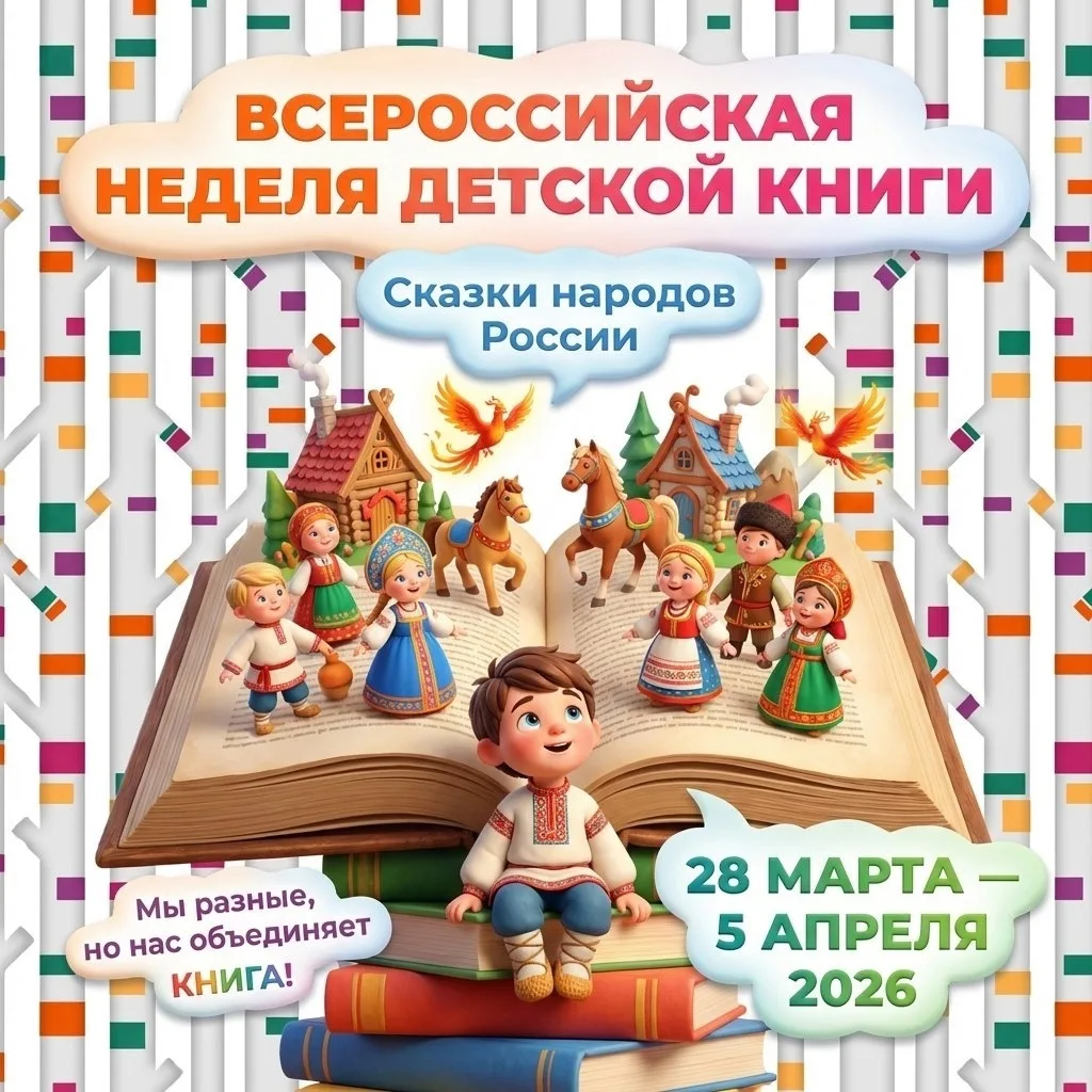 с 28 марта по 5 апреля, по всей стране пройдет Всероссийская неделя детской книги. ❄️➡️🌸

В этом го