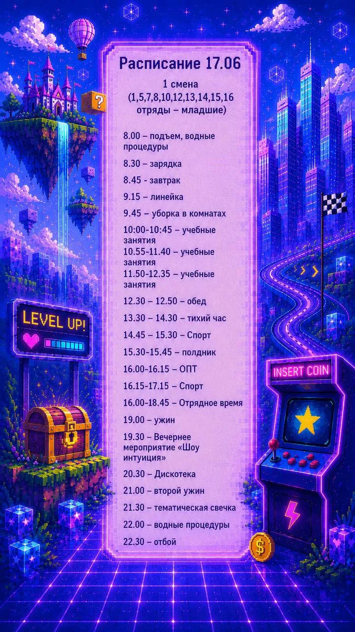 Расписание 💫