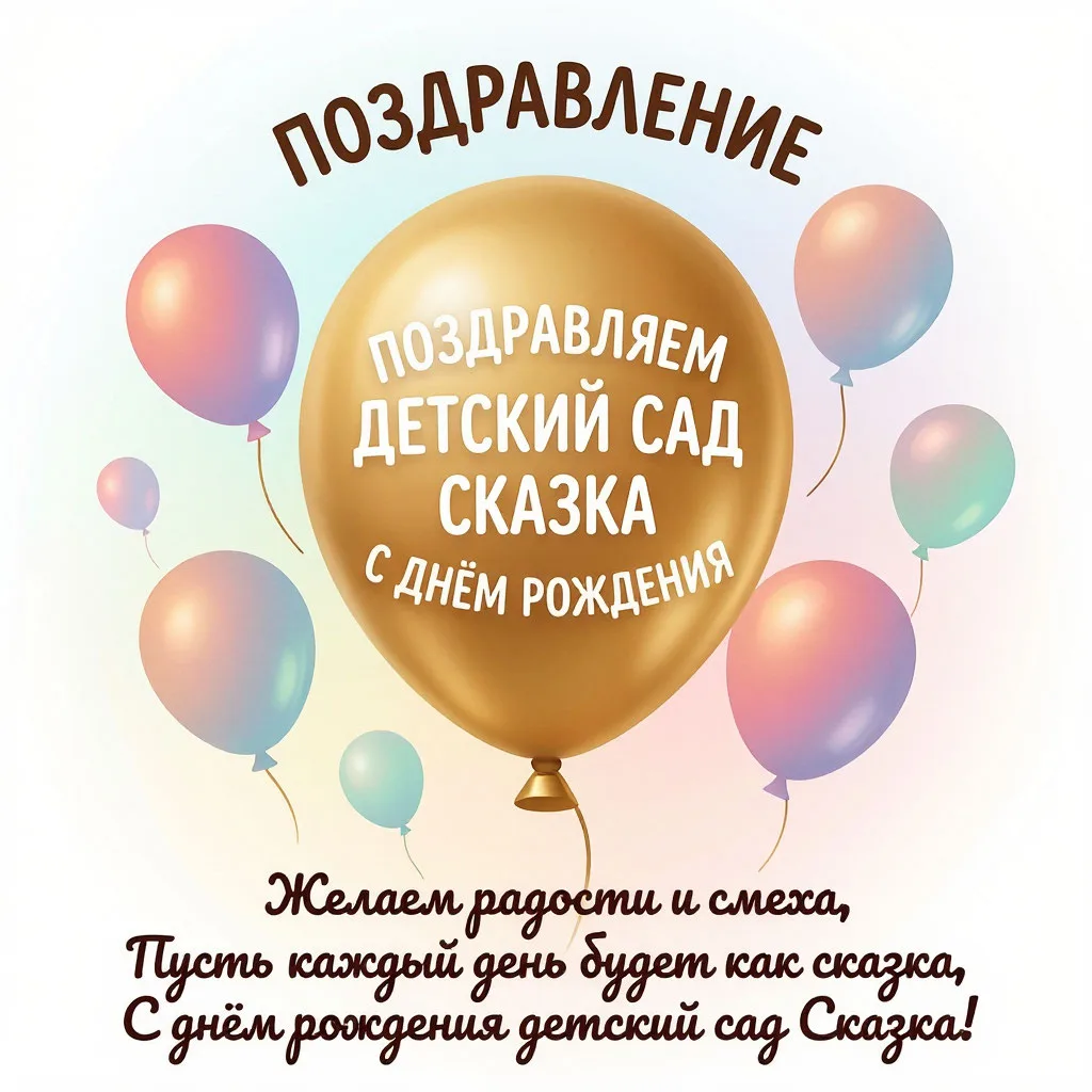 🎂Сегодня 19 мая — особенный день: отмечаем  день рождения нашего чудесного детского сада «Сказка»! 
