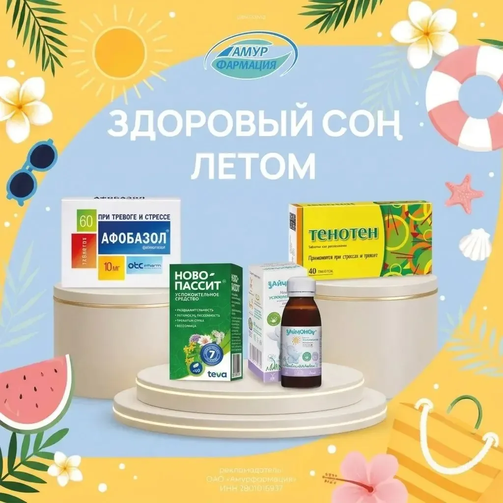 🌙 Здоровый сон летом: аптечные помощники и простые правила

Летние вечера радуют теплом, но жаркие 